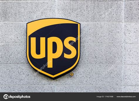 UPS logo on a facade – Stock Editorial Photo © ricochet69 #174421696