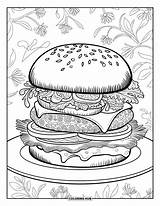 85  Cheeseburger Coloring Pages For Kids & Adults Free Printable PDFs sketch template