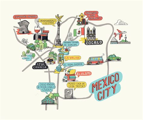 A Pleasure-Packed Long Weekend in Mexico City | Mexico city map, Mexico ...