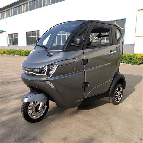 Electric Tricycle Adult Fully Enclosed for Passengers 2 Seats 2 Doors 3 ...