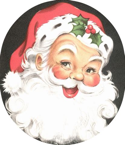 Santa free clip art from vintage holiday crafts blog archive – Clipartix