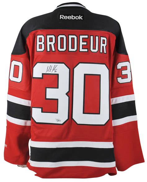 Lot Detail - Martin Brodeur Signed Pro Model New Jersey Devils Jersey ...