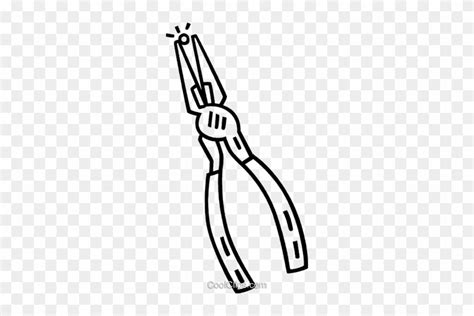 Needle Nose Pliers Royalty Free Vector Clip Art Illustration - Illustration - Free Transparent ...