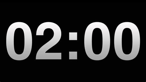 Timer 2 Minutes Timer Video Countdown with Black Background - YouTube