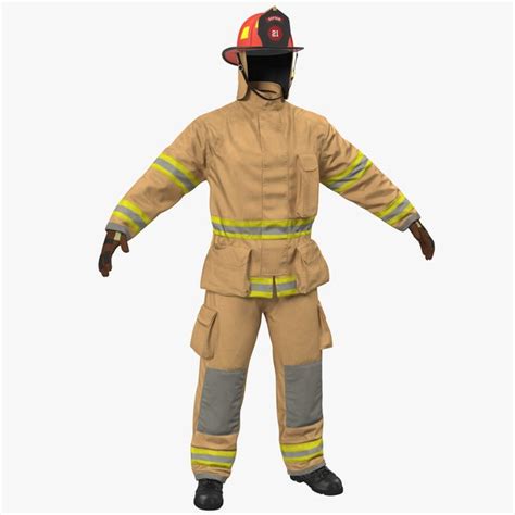 3D firefighter uniform model - TurboSquid 1156731