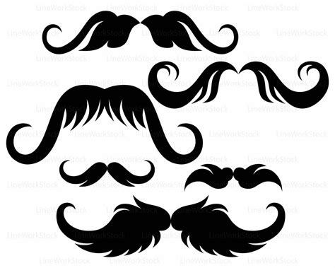 Mustache Silhouette Clipart | Free download on ClipArtMag