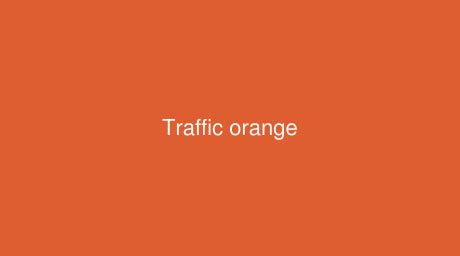 RAL Traffic orange [RAL 2009] Color in RAL Classic chart