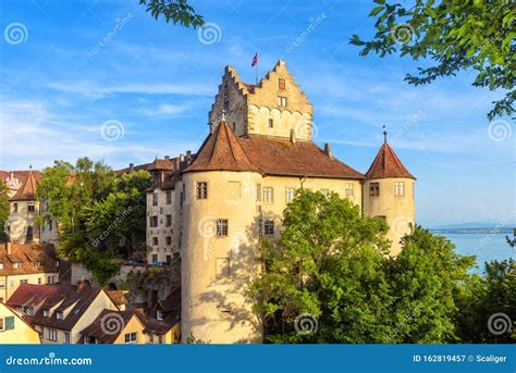 Meersburg Castle at Lake Constance or Bodensee, Germany. this Old ...