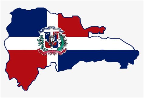 Dominican Flag Map