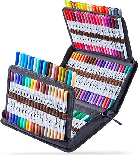 Ohuhu Art Markers, Dual Tips, 120 Colors Marker Set, Coloring Brush ...