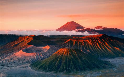 Fonds d'écran Télécharger 1920x1200 Indonésie, Java, volcan Tenger ...