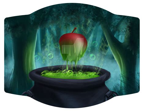 Poison Apple Label Design (clean) by MarieDRose on DeviantArt