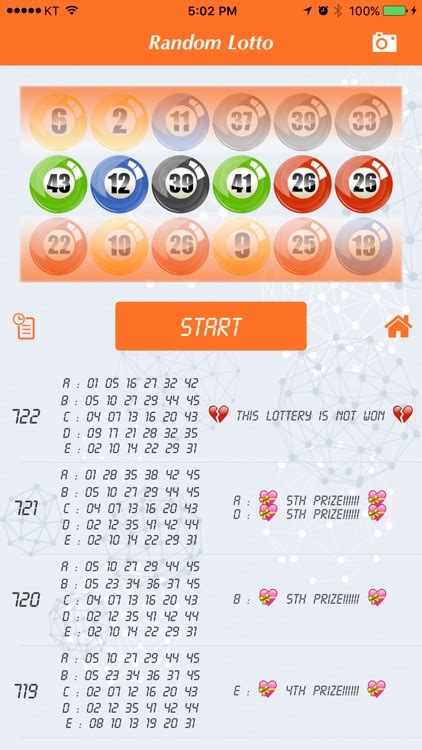 Lotto Numbers Generator by YangYeon Cho