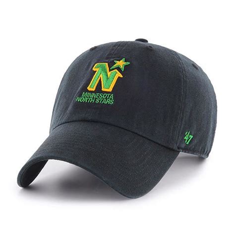 Black Clean Up Minnesota North Stars Adjustable Hats/Caps - Dome Souvenirs Plus | Minnesota ...