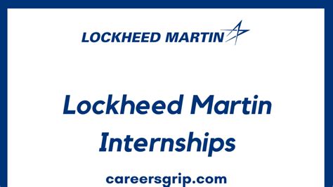 Lockheed Martin Internship 2024 - Careers Grip