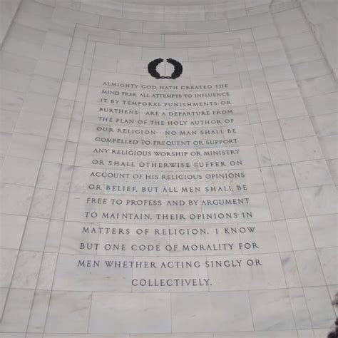 Quote at Thomas Jefferson Memorial Editorial Photo - Image of memorial, thomas: 71830876