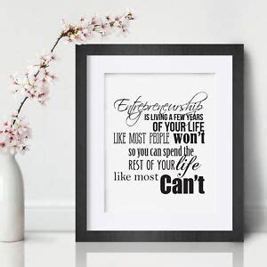 Entrepreneur Inspirational Wall Art Print Motivational Quote Poster Decor Gift | eBay