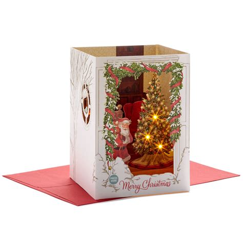 Spirit of Christmas Musical 3D Pop-Up Christmas Card With Light - Greeting Cards - Hallmark