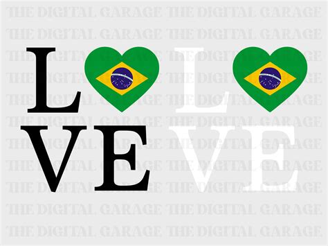 Brazil Flag SVG PNG, Love Brazil, Brazil Svg, Brazil Clipart, Brazil ...