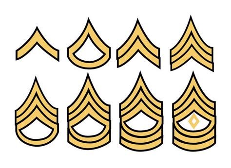 Army military stripes 639900 Vector Art at Vecteezy