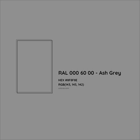 About RAL 000 60 00 - Ash Grey Color - Color codes, similar colors and ...
