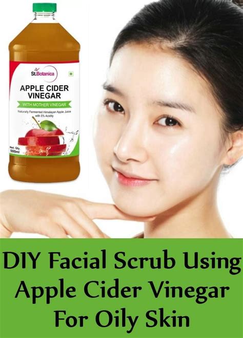 12 DIY Facial Scrub Using Apple Cider Vinegar For Oily Skin http://beautifulclearskin.net ...
