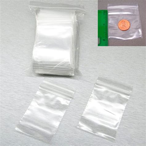 "SZDPRNKLGVIH Brand 1000 Small Resealable Clear Plastic Poly Bags 2"" X 2"" 2.5mil" - Walmart.com