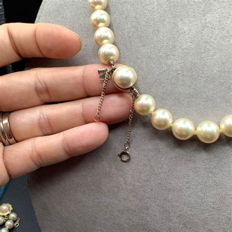 Majorica pearls necklace sterling silver clasp 18 long | Etsy