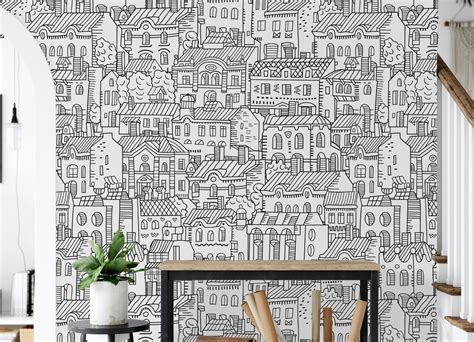 Tuscan Village Wallpaper Removable Peel and Stick Wallpaper - Etsy