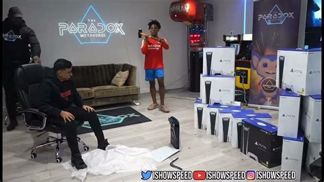 IShowSpeed Destroys A Brand New Playstation 5 - YouTube