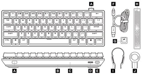 CORSAIR K70 Pro Mini RGB Wireless Mechanical Gaming Keyboard User Guide