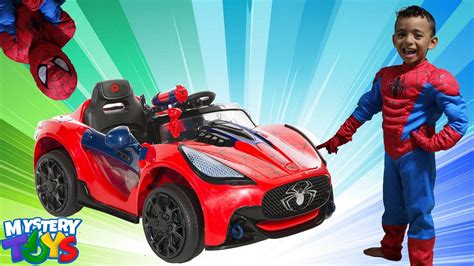 Unboxing Spiderman Battery Powered Ride On Car - YouTube