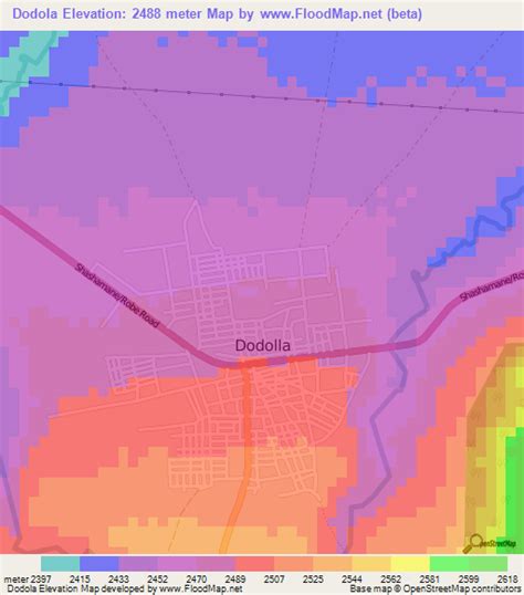 Elevation of Dodola,Ethiopia Elevation Map, Topography, Contour