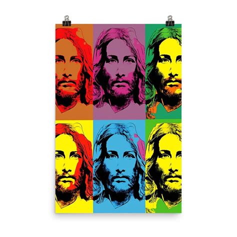 Jesus Christ Pop Art Photo Paper Poster Wall Art Religious - Etsy