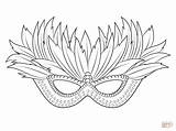 Venetian Mardi Gras Mask coloring Page  Free Printable Coloring Pages sketch template