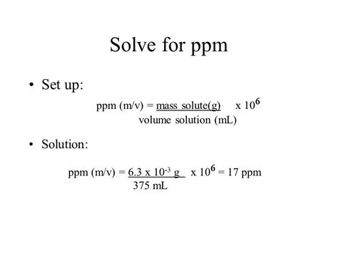 Ppb A Ppm - Estudiar