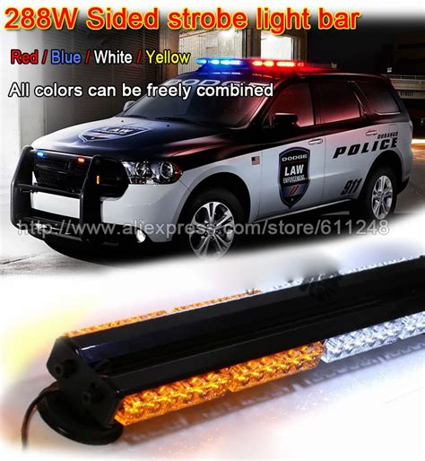 288W 47inch Super Bright Car Roof Led Strobe Lights Bar Police ...