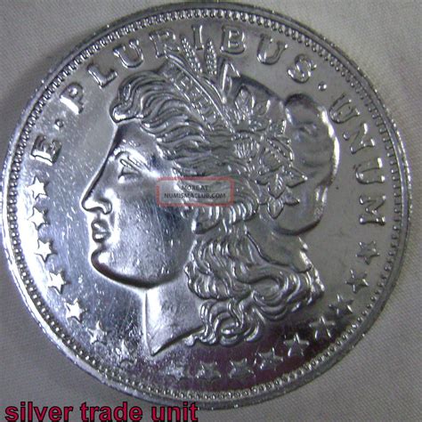 One Troy Ounce. 999 Fine Silver Silver Trade Unit Coin 31. 1 Grams