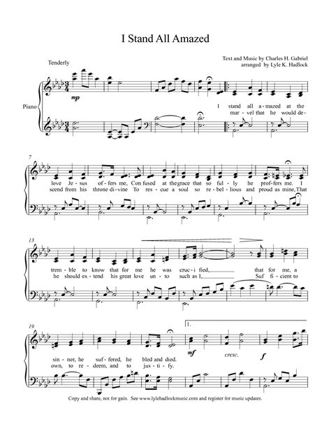 I Stand All Amazed (by Lyle Hadlock -- SATB)