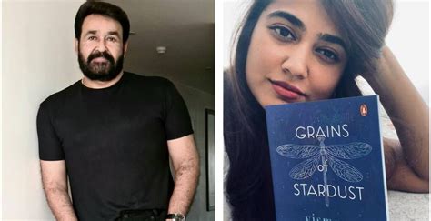 Mohanlal promotes his daughter Vismaya's book 'Grains of Stardust'