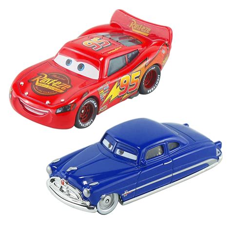 Disney Pixar Cars 1 Lightning McQueen Fabulous Doc Hudson Homet 1:55 ...