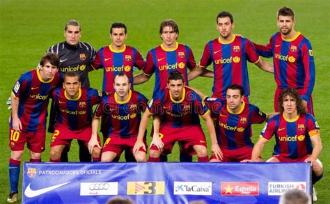 FC Barcelona players editorial photography. Image of club - 18837222