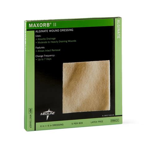 Maxorb Ii Calcium Alginate Wound Dressing 15cm X 15cm « Medical Mart