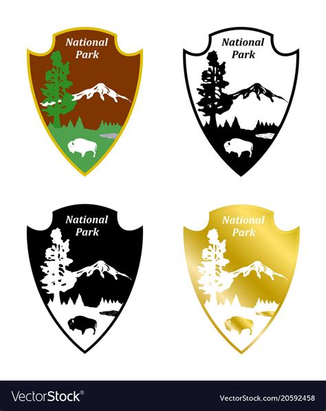 National park Royalty Free Vector Image - VectorStock