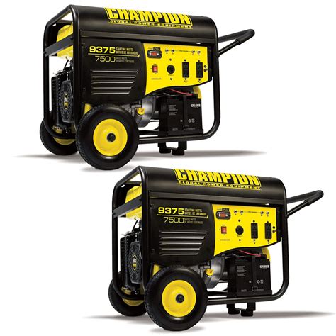 Champion 7500 Watt Portable Electric Start RV Ready Gasoline Generator (2 Pack) - Walmart.com ...