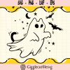 Cute Ghost Cat Halloween Ghost Svg Png Dxf Eps Cut Files For Cricut Silhouettepremium Quality ...