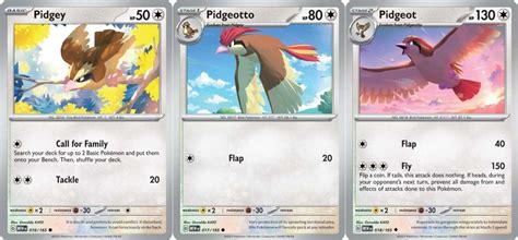 Amazon.com: Pidgeot 018/165 - Pokemon 151 - Evolution 3 Card Lot - Pidgey Pidgeotto : Toys & Games