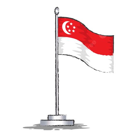 Singapura Bendera Bendera Singapura Gambar Png | Images and Photos finder