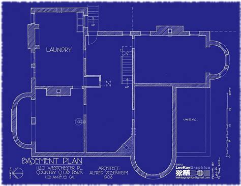 1120 Westchester Pl - Basement Plan | Mansion floor plan, Vintage house ...