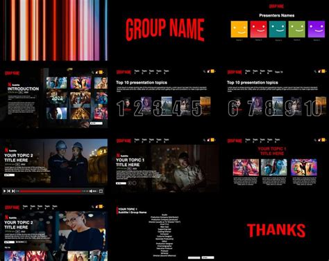 Free Netflix PowerPoint Template | Free Download | PPThemes